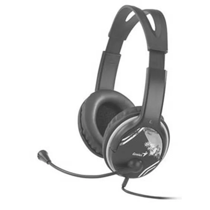 Hauptbild des Produkts Genius HS-400A, sluchátka s mikrofonem, ovládání hlasitosti, černá, 2x 3.5 mm jack
