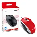 Genius Maus DX-110, 1000DPI, optisch, 3Tas., USB verdrahtet, rot, standard, universell