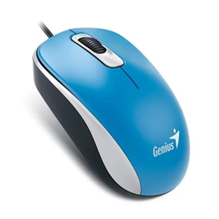Hauptbild des Produkts Genius Myš DX-110, 1000DPI, optická, 3tl., 1 kolečko, drátová USB, modrá, standardní, uni
