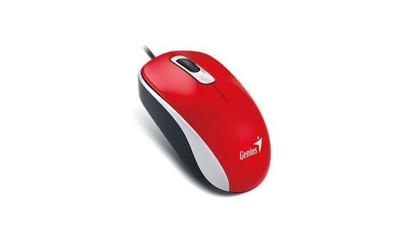 Hauptbild des Produkts Genius Myš DX-120, 1200DPI, optická, 3tl., 1 kolečko, drátová USB, červená, standardní, u