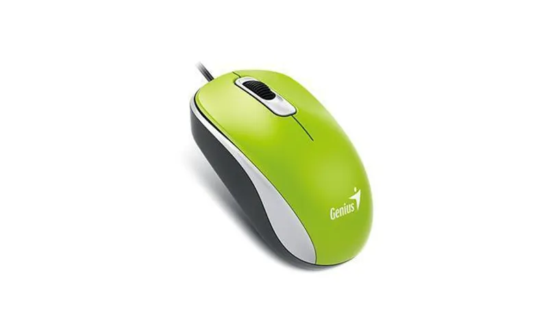 Hauptbild des Produkts Genius Myš DX-120, 1200DPI, optická, 3tl., 1 kolečko, drátová USB, zelená, klasická