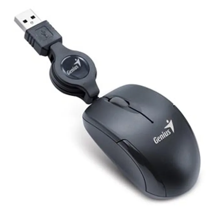 Hauptbild des Produkts Genius Myš Micro Traveler V2, 1200DPI, optická, 3tl., 1 kolečko, drátová USB, černá, Micr
