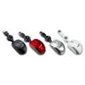 Genius Maus Micro Traveler V2, 1200DPI, optisch, 3Tas., USB verdrahtet, silbern, Micro