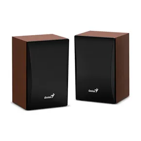 Genius reproduktory SP-HF380 BT, 2.0, 3W, hnědo-černé, regulace hlasitosti, BT, dřevěné,