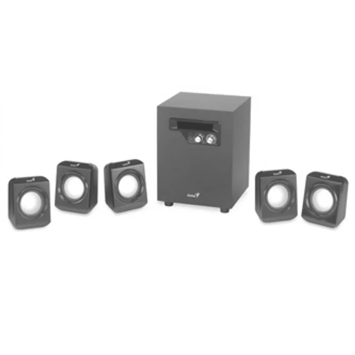 Hauptbild des Produkts Genius reproduktory SW-5.1 1020 v2, 5.1, 26W, černé, ovládací panel, domácí kino, 3,5 mm