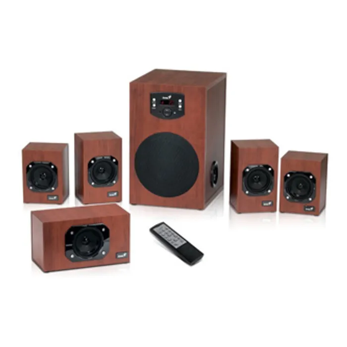 Hauptbild des Produkts Genius reproduktory SW-HF 5.1 4600 v2, 5.1, 120W, hnědé, dálkové ovládání, domácí kino, 3
