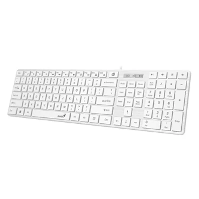 Hauptbild des Produkts Genius SlimStar 126, CZ/SK, klasická, tenká typ drátová (USB), bílá, ne