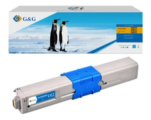 G&G kompatibel Toner mit 46508711, cyan, 3000S, NT-COC332XFC, für OKI C332, MC363, N