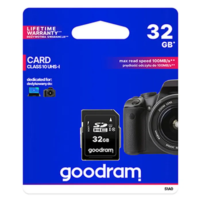 Hauptbild des Produkts Goodram Secure Digital Card, 32GB, SDHC, S1A0-0320R12, UHS-I U1 (Class 10)