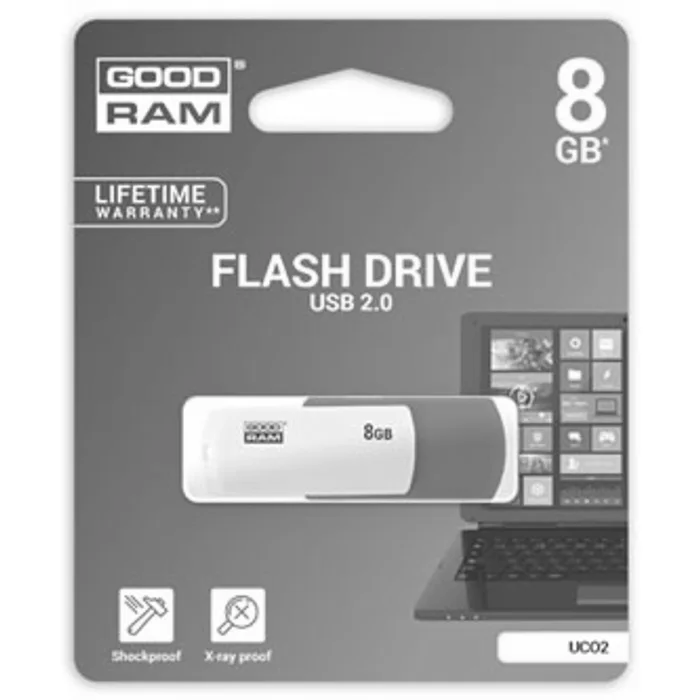 Hauptbild des Produkts Goodram USB flash disk, USB 2.0, 8GB, UCO2, modrý, UCO2-0080MXR11, USB A, s otočnou krytk
