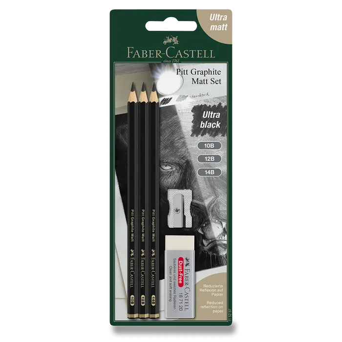Hauptbild des Produkts Grafické tužky Faber-Castell Pitt Graphite Matt blistr, různé tvrdosti