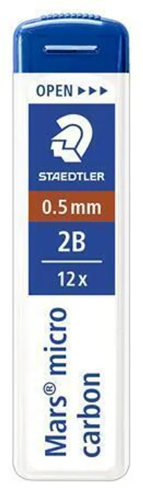 Hauptbild des Produkts Grafitová tuha do mikrotužky "Mars micro", 0,5 mm, 2B, STAEDTLER