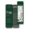 Grafitstift Castell 9000 Jumbo Blechdose 5 Stück Faber-Castell (119305)
