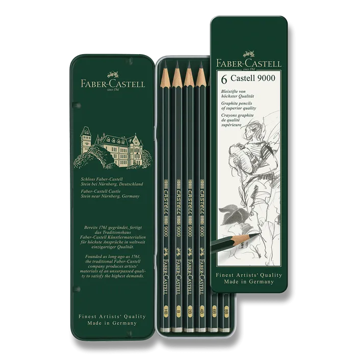 Hauptbild des Produkts Grafitová tužka Castell 9000 plechová krabička Faber Castell (119063)