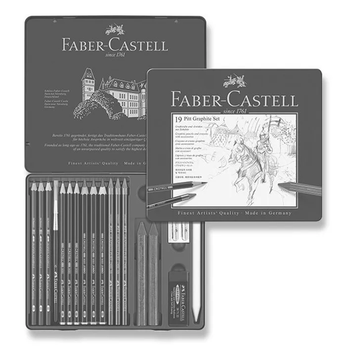 Hauptbild des Produkts Grafitová tužka Faber-Castell 112973 Pitt Graphite sada 19 kusů