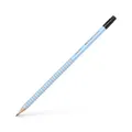 Grafitstift Faber-Castell Grip 2001 mit Gummi, Härte B, sky blue