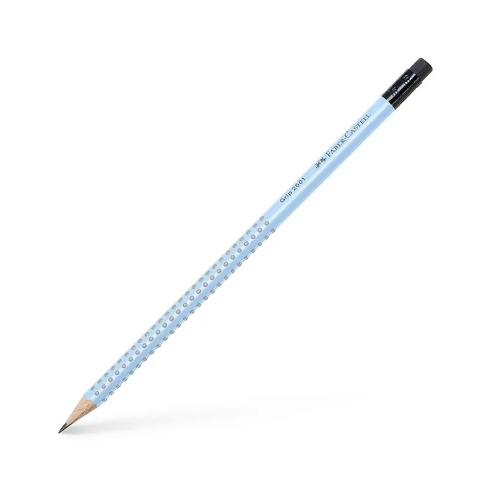 Hauptbild des Produkts Grafitová tužka Faber-Castell Grip 2001 s pryží tvrdost B, sky blue