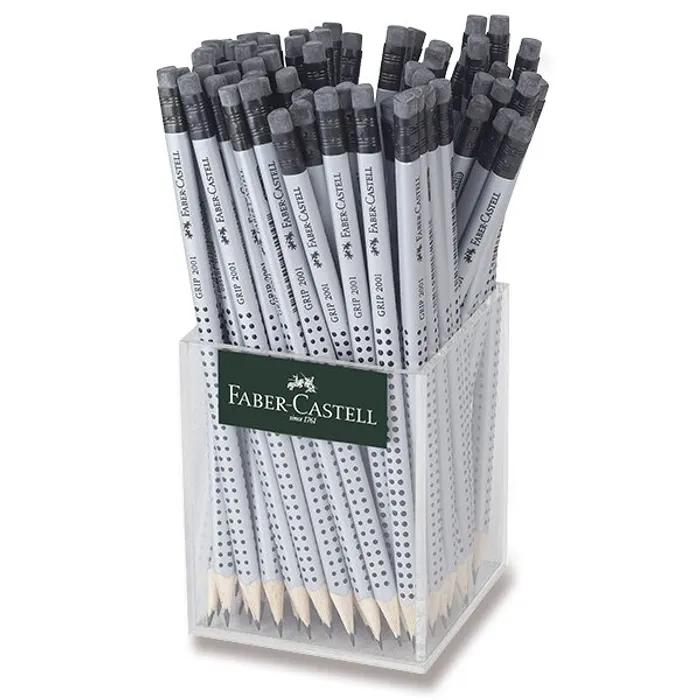 Hauptbild des Produkts Grafitová tužka Faber-Castell Grip 2001 s pryží tvrdost HB, stojánek, 72 ks