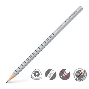 Graphitstift Faber-Castell 117002 Grip 2001 Härte 2B (Nummer 1)
