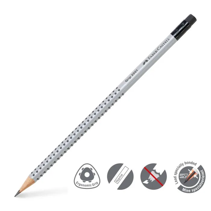 Hauptbild des Produkts Grafitová tužka Faber-Castell Grip 2001 tvrdost HB s pryží