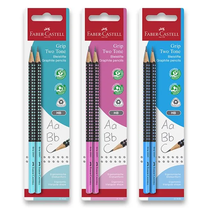 Hauptbild des Produkts Grafitová tužka Faber-Castell Grip Jumbo Two Tone tvrdost HB, blistr, mix barev