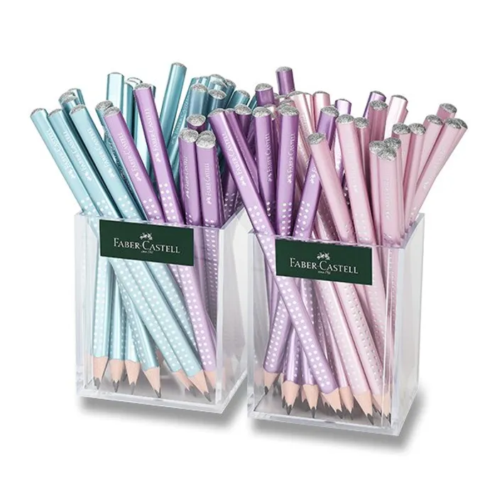 Hauptbild des Produkts Grafitová tužka Faber-Castell Sparkle Jumbo Cosmic stojánek, 72 ks