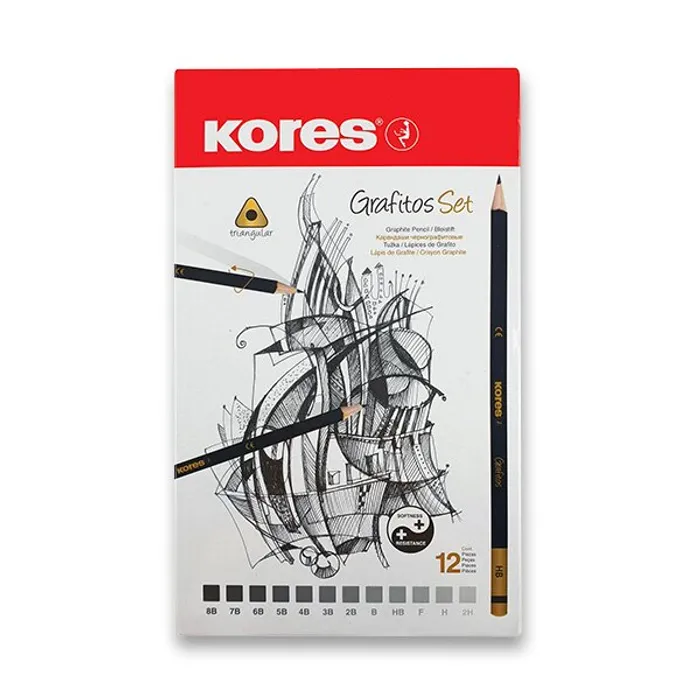 Hauptbild des Produkts Grafitová tužka Kores Grafitos 12-12 ks