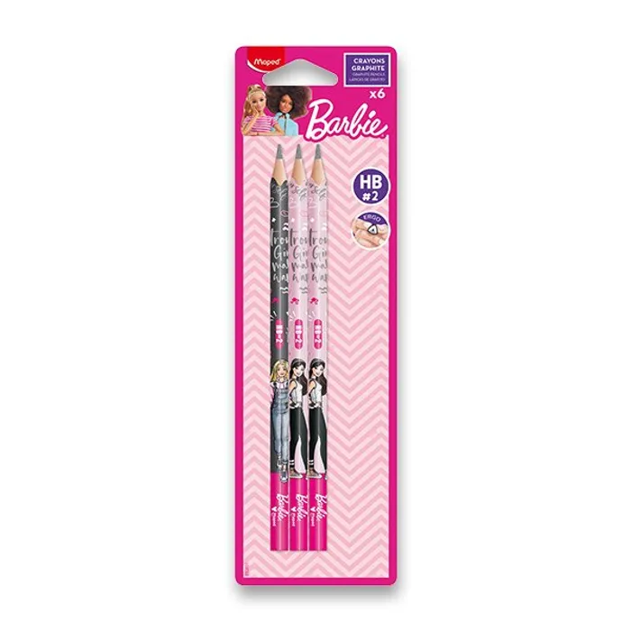 Hauptbild des Produkts Grafitová tužka Maped Barbie tvrdost HB, 6 ks