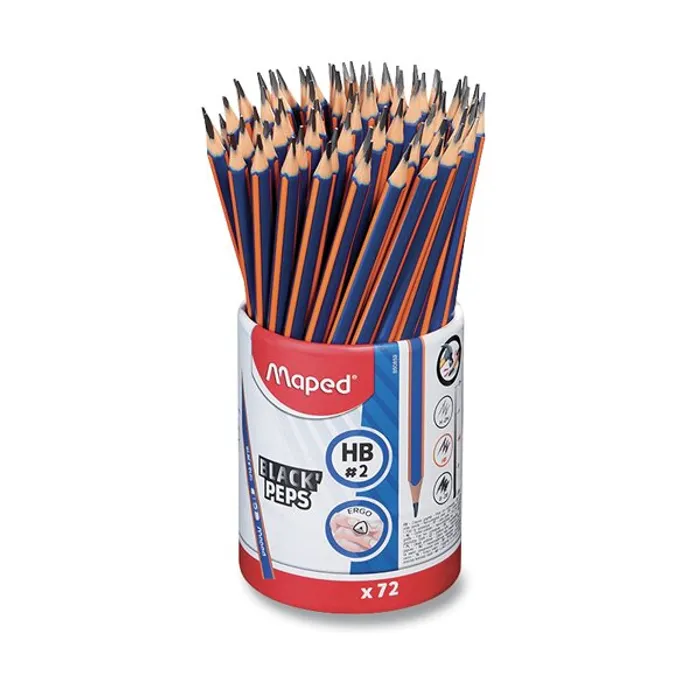 Hauptbild des Produkts Grafitová tužka Maped Black'Peps Navy tvrdost HB, stojánek 72 ks