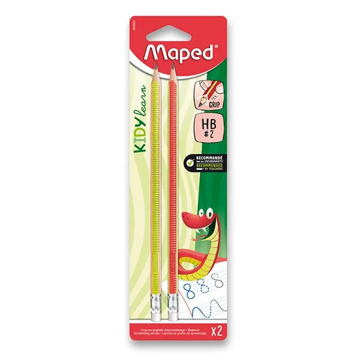 Hauptbild des Produkts Grafitová tužka Maped Kidy Learn Grip 2 ks, tvrdost HB