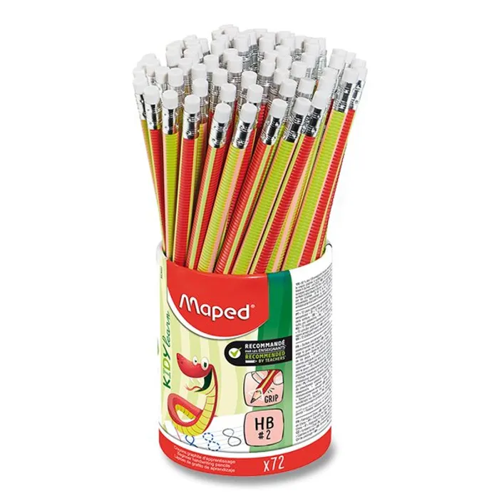 Hauptbild des Produkts Grafitová tužka Maped Kidy Learn Grip stojánek, 72 ks