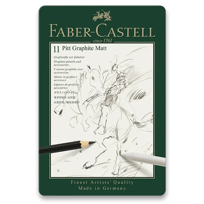 Hauptbild des Produkts Grafitová tužka Pitt Graphite Matt, plechová k Faber-Castell 115220