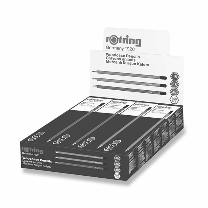 Hauptbild des Produkts Grafitová tužka Rotring Basic Colours HB 144 ks