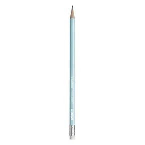 Graphitstift mit Radiergummi „Swano Pastell“, blau, HB, Sechskant, STABILO