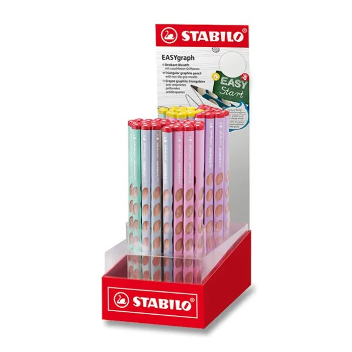 Hauptbild des Produkts Grafitová tužka Stabilo EASYgraph Pastel stojánek, 60 ks