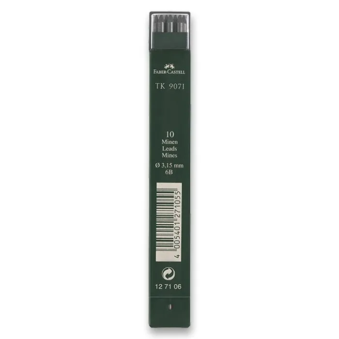 Hauptbild des Produkts Grafitové tuhy TK 9071 Verzatil  3.15mm T/10 9071/6B Faber Castell 127106