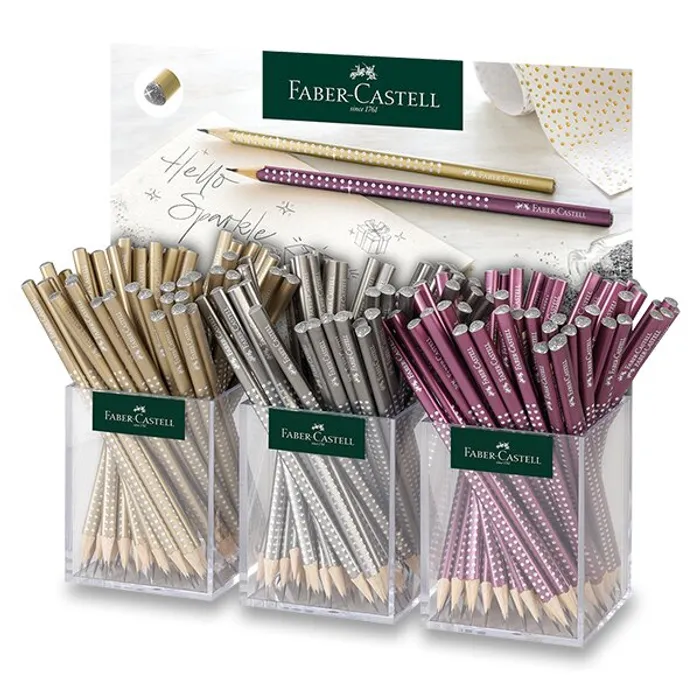 Hauptbild des Produkts Grafitové tužky Faber-Castell Sparkle Autumn stojánek, 144 ks