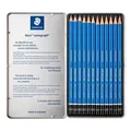 Weiteres Produktbild Graphitstifte „Mars Lumograph“, Set, 12 verschiedene Härten, sechseckig, in Zinnkrabbe.