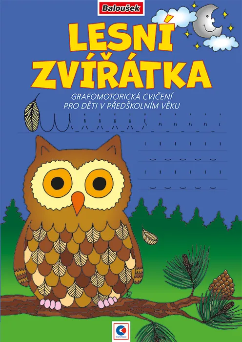 Hauptbild des Produkts Grafomotorická omalovánka - A4 - Lesní zvířátka