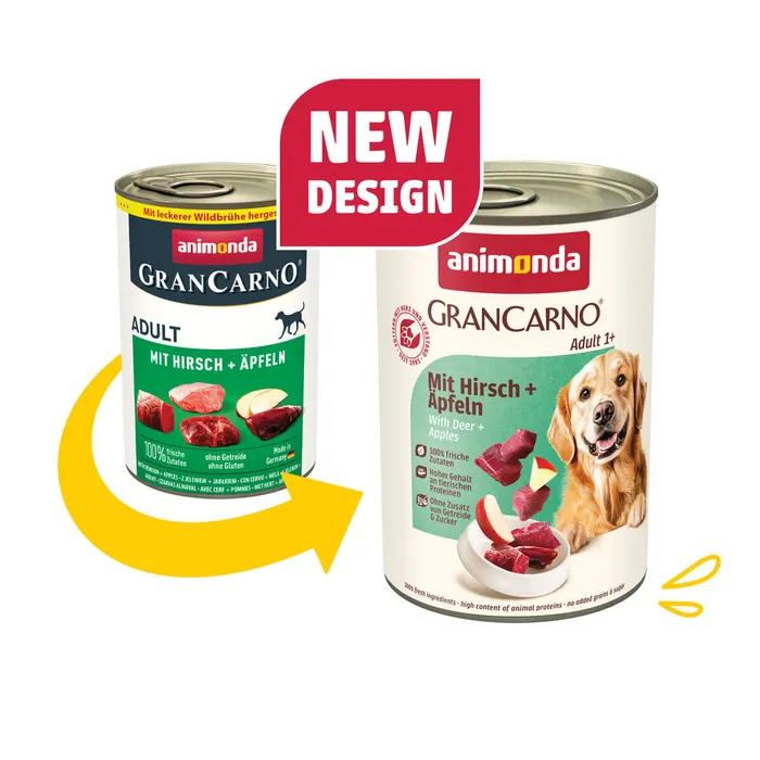 Hauptbild des Produkts GRANCARNO Adult - s jelením masem a jablky 400 g