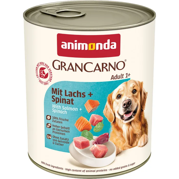 Hauptbild des Produkts GRANCARNO Adult - s lososem a špenátem 800 g