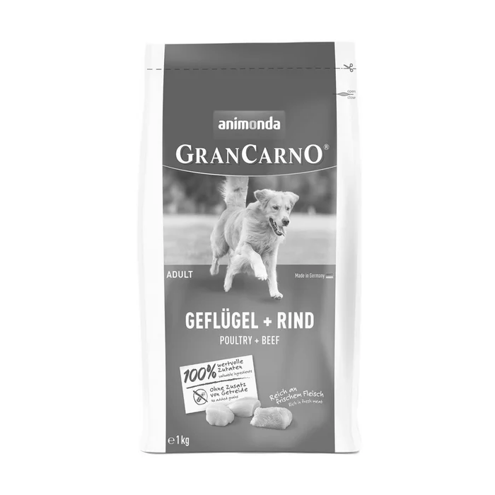 Hauptbild des Produkts GranCarno Dog DryFood Adult s drůbežím a hovězím masem, 1 kg