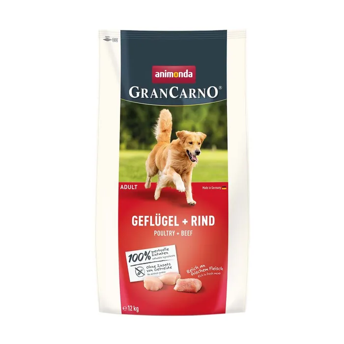 Hauptbild des Produkts GranCarno Dog DryFood Adult s drůbežím a hovězím masem, 12 kg