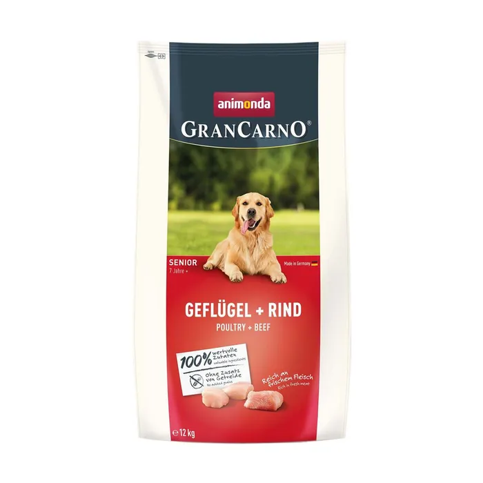 Hauptbild des Produkts GranCarno Dog DryFood Senior s drůbežím a hovězím masem, 12 kg
