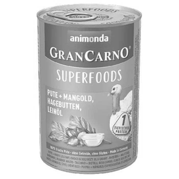 Hauptbild des Produkts GRANCARNO Superfoods krůta,mangold,šípky,lněný olej 400 g pro psy