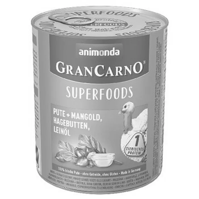 Hauptbild des Produkts GRANCARNO Superfoods krůta,mangold,šípky,lněný olej 800 g pro psy