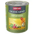 Weiteres Produktbild GRANCARNO Superfoods Huhn, Spinat, Himbeeren, Kürbiskerne 800 g für Hunde