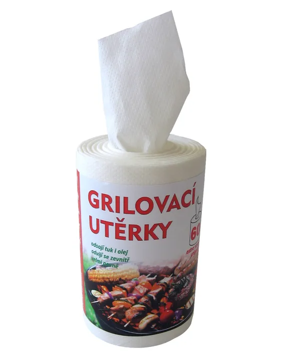 Hauptbild des Produkts Grilovací utěrky 1-vrstvé 60 útržků/bez dutinky/17 cm