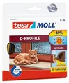 Gummidichtung „tesamoll® D-Profil 5393“, braun, 9 mm x 6 m, TESA