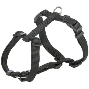H-Geschirr PREMIUM – schwarz L: Brustumfang: 60–87 cm/25 mm